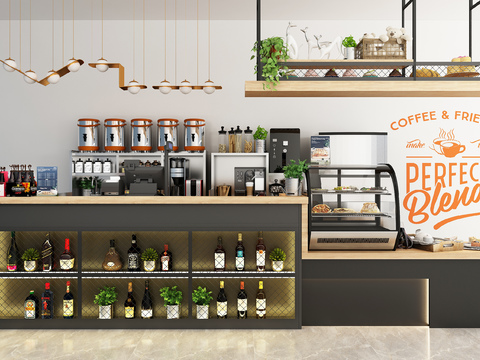 Modern Coffee Milk Tea Bakery