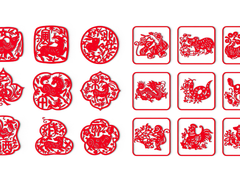 Chinese zodiac paper-cut