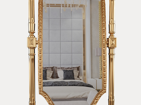 European-style Affordable Luxury Style Full-body Mirror Free