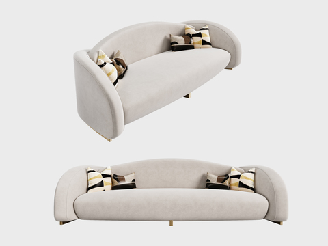 Cassina modern beige multiplayer sofa