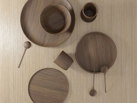 Nordic Minimalist Log Tableware Free