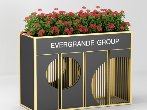 Modern outdoor flower box