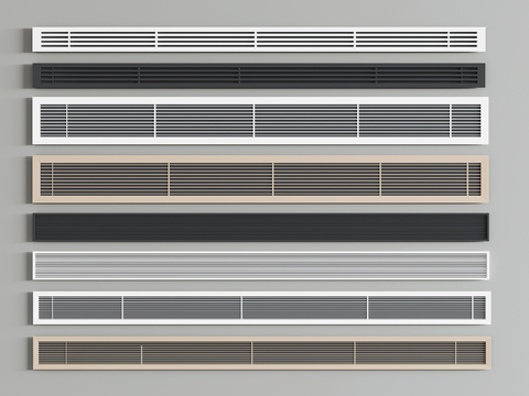 Air conditioning air outlet louver