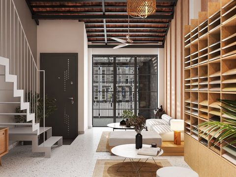 Neo-Chinese Style Simple Creative Apartment Free