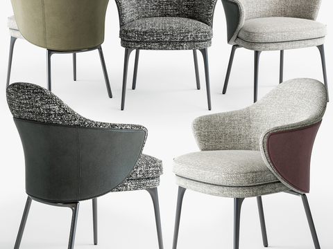 Minotti Milotti Modern Fabric Chair