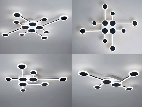 Modern ceiling chandelier combination