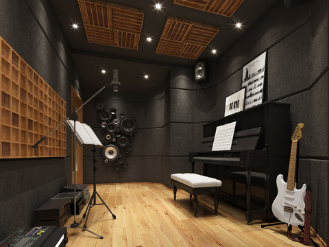 Modern Music Studio Recording Studio