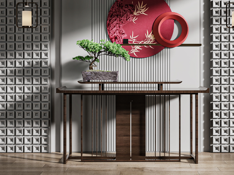 New Chinese-style Duan Jing Tai Hallway Case