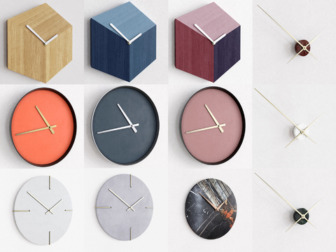 Modern minimalist clock pendant