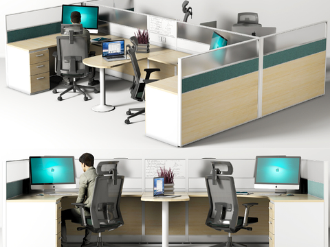 Modern Card Office Desk and Chair