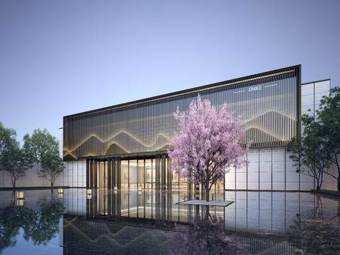 Modern sales department building appearance