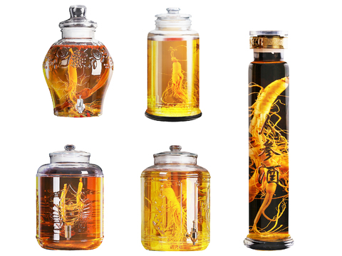 sparkling wine medicated wine wine jar ginseng wine