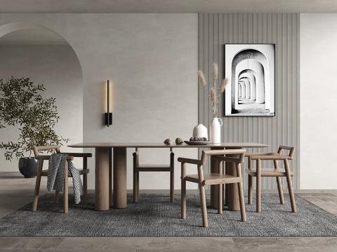 Nordic Minimalist Dining Tables and Chairs