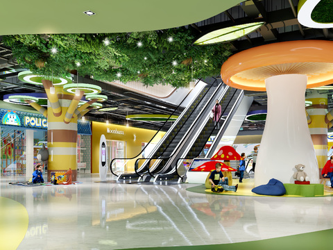 Children's play area Modern shopping mall