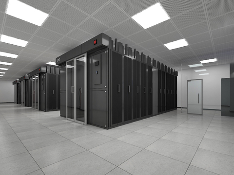 Modern Server Room Data Center