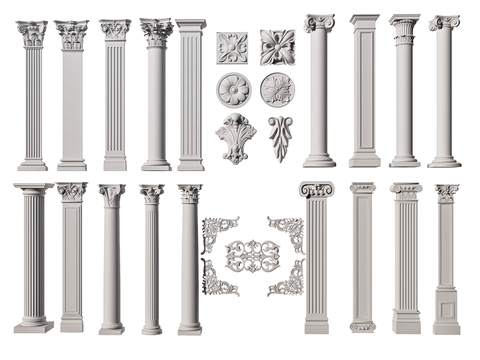 European Classical Columns Roman Columns Gypsum Columns Gate Columns