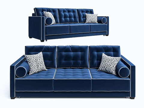 Modern flannel multiplayer sofa free