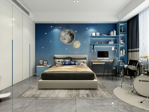 Modern kids Bedroom free