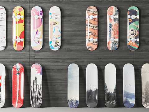 Modern Graffiti Skateboard