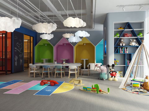 Modern Children's Entertainment Room