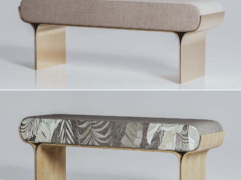 Modern Fabric Bed End Stool Foot