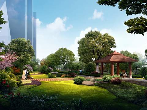 modern park pavilion rest pavilion psd