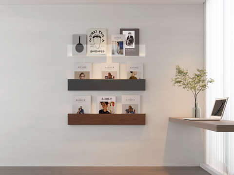 Bookshelf Magazine Rack Wall Cabinet Hanging Cabinet