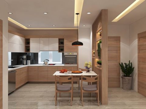 Neo-Chinese Style Simple Creative Open Kitchen Restaurant Free