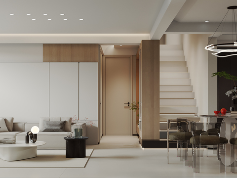 Dao Heng renderings design, modern Living&Dining Room free of charge