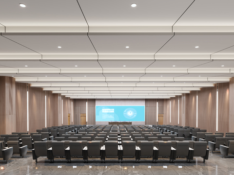 Modern large lecture hall conference room