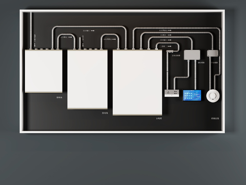 Modern Circuit Energy Exhibition Board