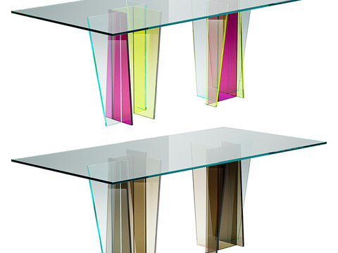 Roche Bobois glass dining table