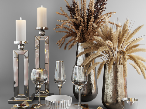 Nordic Candlestick Dried Flower Tableware