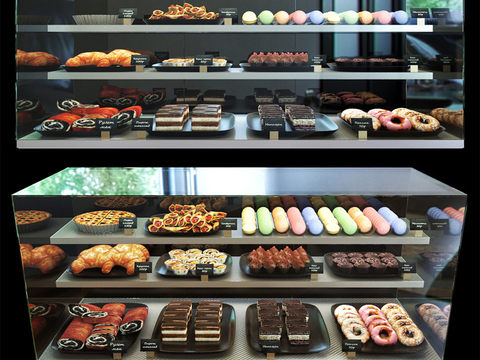 Modern pastry display cabinet