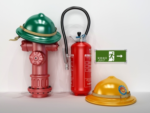 Modern safety helmet fire hydrant fire extinguisher