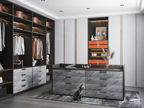 Modern Cloakroom Middle Island Cabinet