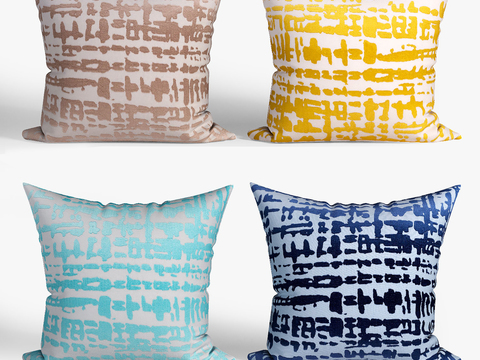 Modern fabric pillow free