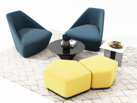 Modern office leisure sofa combination