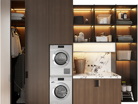 Washing Machine Modern Bathroom Cabinet