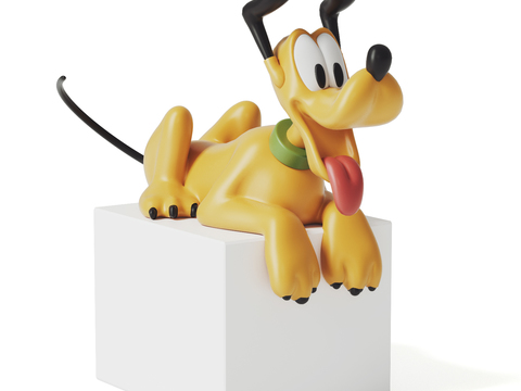 Modern Pluto Puppy Art Toy Statue