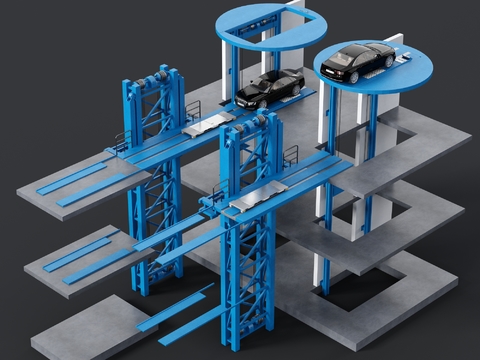 Industrial wind automatic parking lift