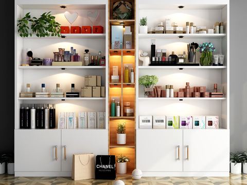 Modern Cosmetic Container Shelf