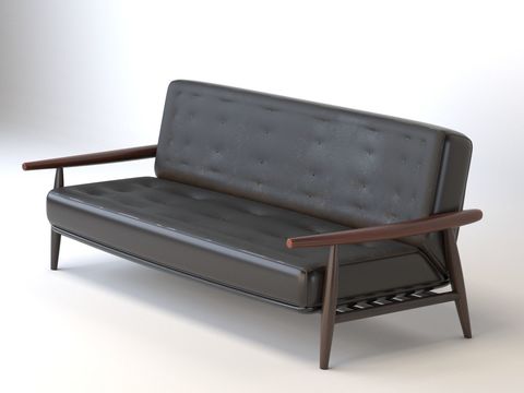 Nordic Leather Sofa Multiplayer Sofa Free