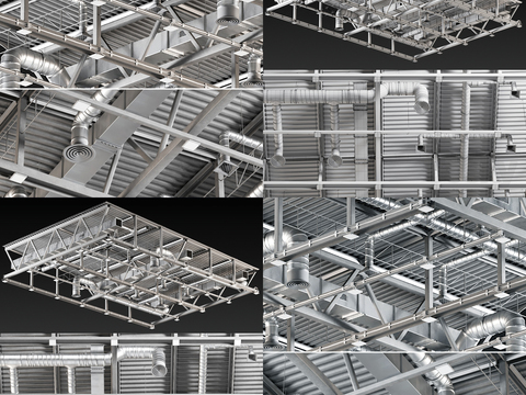 Modern Ventilation Duct Vent Components