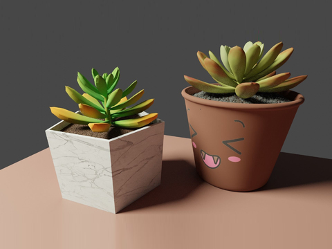 Nordic Simple Fleshy Potted Plant Free