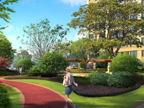 modern community park landscape psd