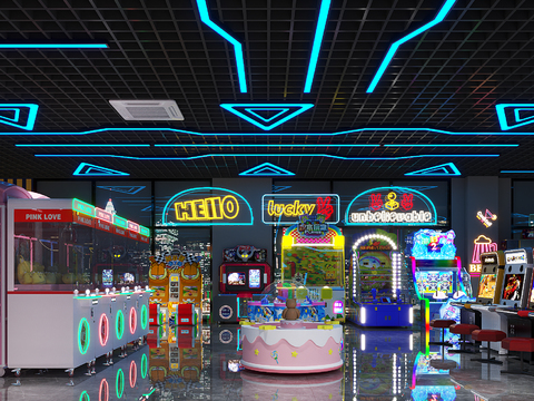 Game Hall Video Game City Entertainment Place