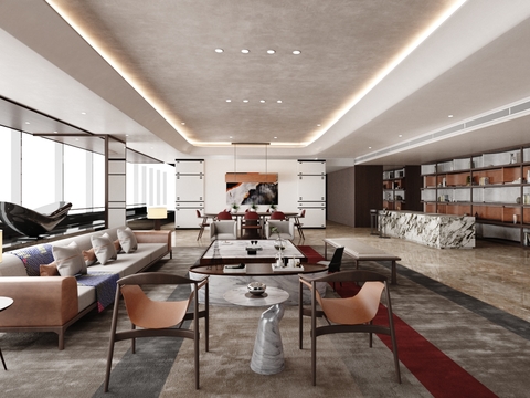 Leung Designs Modern Living&Dining Room