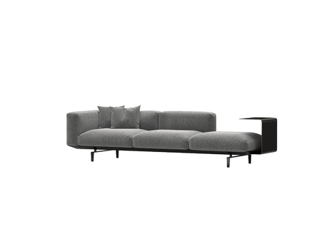 Modern Minimalist Stainless Steel Fabric Multiplayer Sofa Couch Free