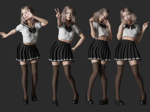 Modern JK Uniform Student Beauty Figure